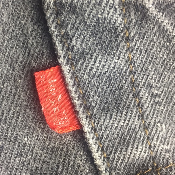 VINTAGE LEVI’s RARE BLACK Button FLY 501’s 27x30 - Picture 7 of 7